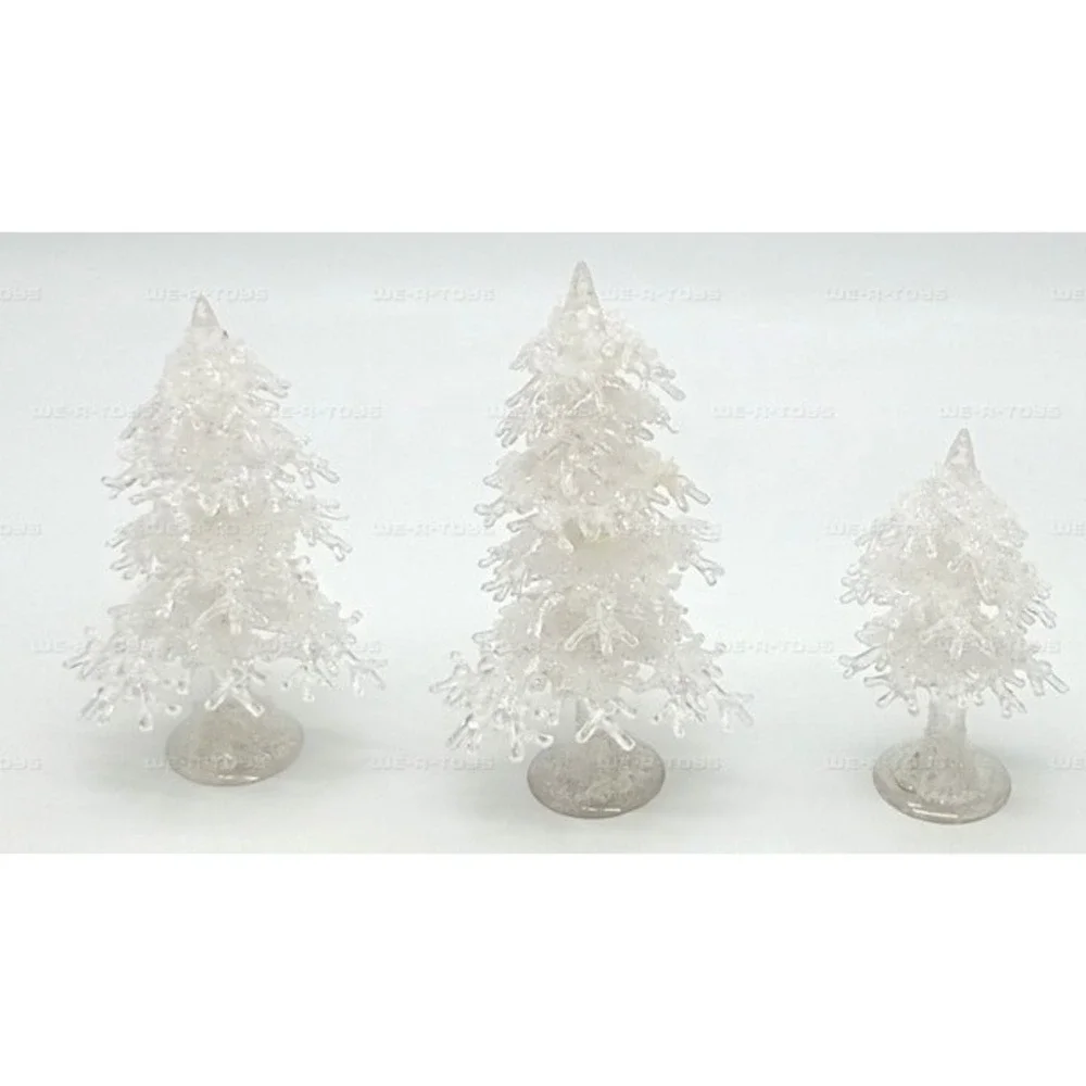 DEPT 56 VILLAGE ACCESSORIES ICY TREES - SMALL - SET OF 3 -‎ RETIRED - 2000